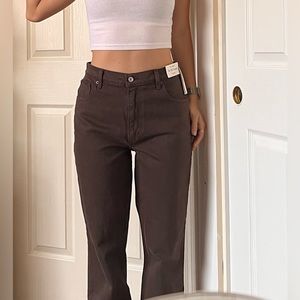 90s Straight Abercrombie Brown Jeans
